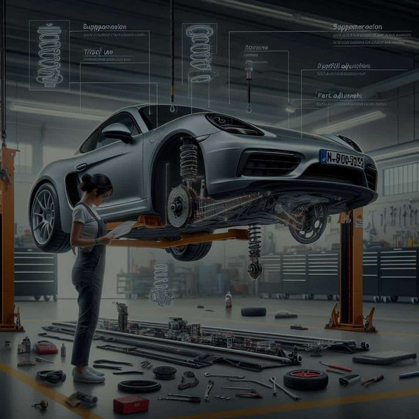 How to Configure the Suspension of a Porsche 718 Cayman for Optimal Track Use?